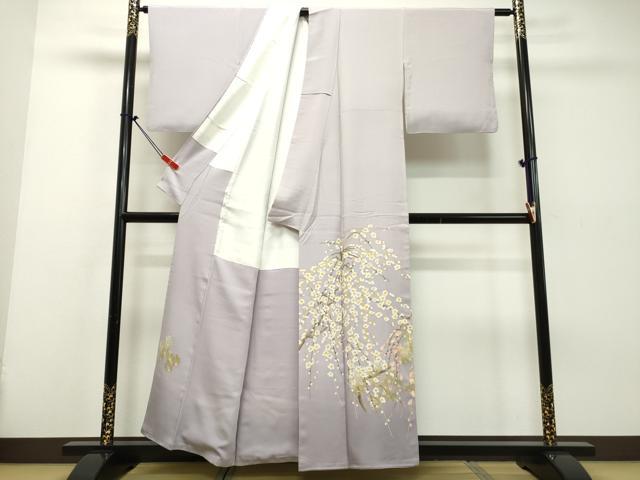 平和屋着物●本加賀友禅作家　茶谷孝志　色留袖　枝花文　正絹　逸品　DAAM1300ud