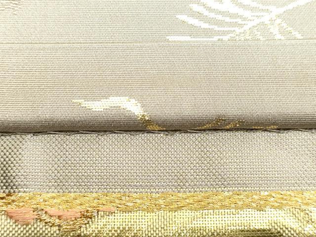 平和屋着物□六通柄袋帯 流水華紋 金銀糸 正絹 逸品 DAAM2885tw