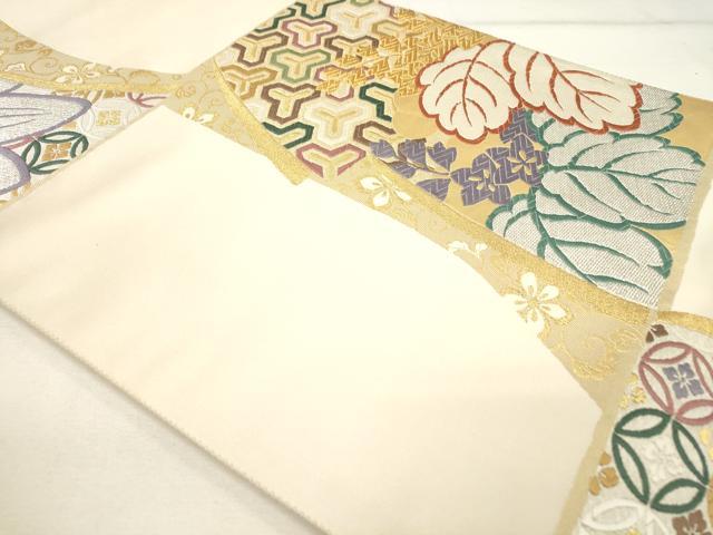 平和屋着物■六通柄袋帯　唐織　幽玄の美　金糸　正絹　逸品　DAAM4021ar