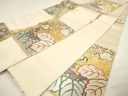 平和屋着物■六通柄袋帯　唐織　幽玄の美　金糸　正絹　逸品　DAAM4021ar