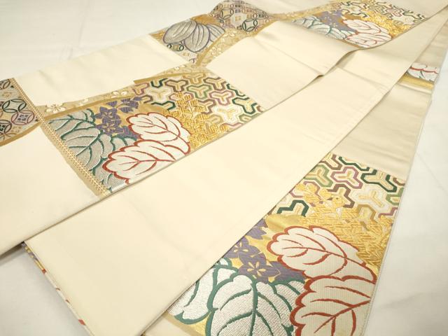 平和屋着物■六通柄袋帯　唐織　幽玄の美　金糸　正絹　逸品　DAAM4021ar