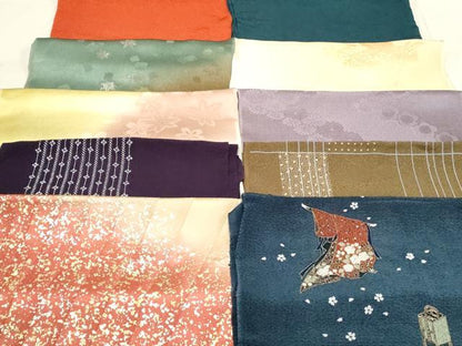 平和屋着物★和装小物　上質な帯揚げ　10枚セット　逸品　DAAM7644qa