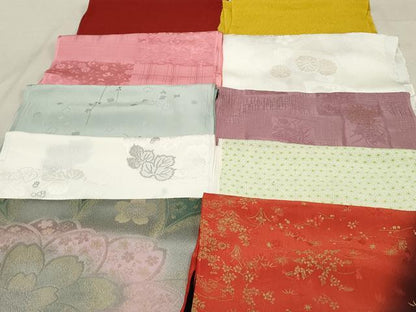平和屋着物★和装小物 上質な帯揚げ 10枚セット 逸品 DAAM7832qa