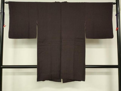 平和屋着物■道行コート 霞文 ロング丈 正絹 逸品 DAAM9584cm