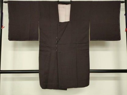 平和屋着物■道行コート 霞文 ロング丈 正絹 逸品 DAAM9584cm