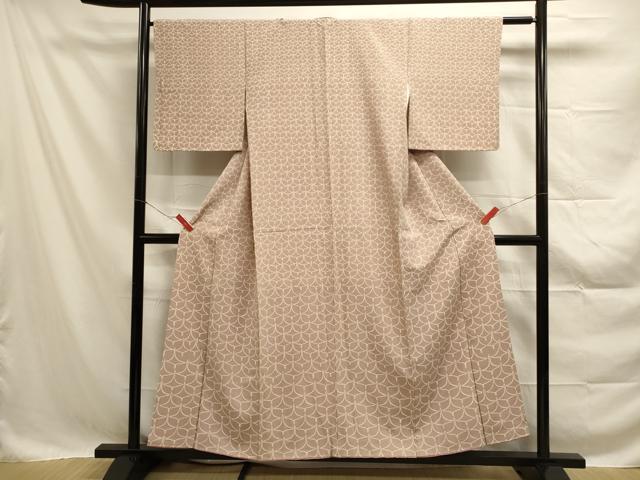 平和屋着物■上質な小紋　飛鶴文　正絹　逸品　DAAN7611op