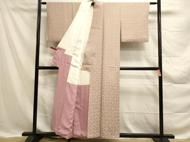 平和屋着物■上質な小紋　飛鶴文　正絹　逸品　DAAN7611op