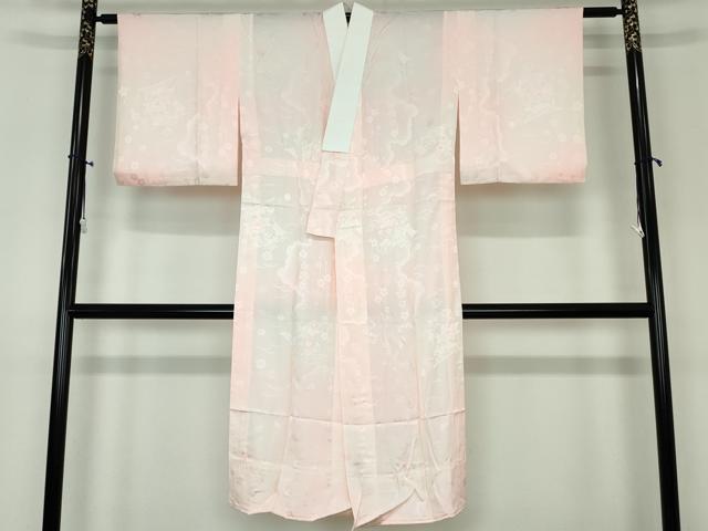 平和屋着物■長襦袢 無双仕立て 几帳花地紋 暈し染め 正絹 逸品 DAAO0873xg