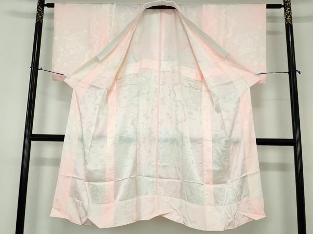 平和屋着物■長襦袢 無双仕立て 几帳花地紋 暈し染め 正絹 逸品 DAAO0873xg