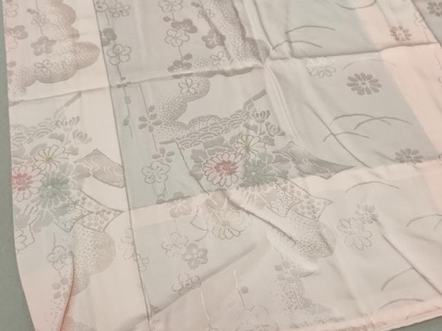 平和屋着物■長襦袢 無双仕立て 几帳花地紋 暈し染め 正絹 逸品 DAAO0873xg