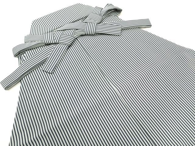 平和屋着物●男性　馬乗り袴　縞　正絹　逸品　未使用　DAAO1976yyy