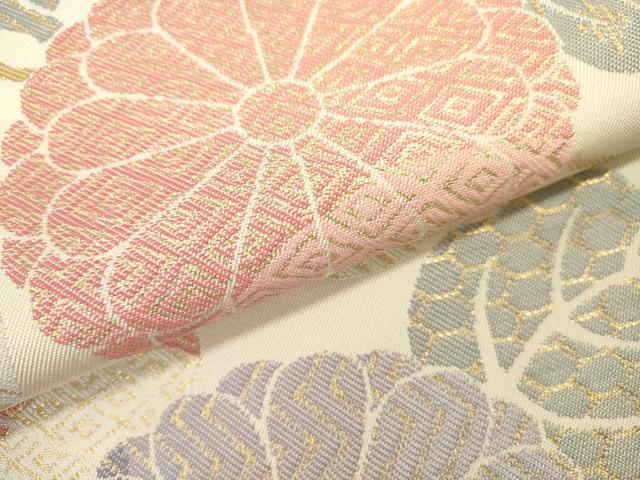 平和屋着物■六通柄 本袋帯 鳳凰花文 金糸 正絹 逸品 DAAO2549jm