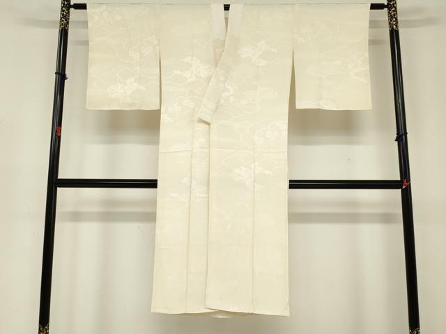 平和屋着物■長襦袢 袷 雲取り花地紋 正絹 逸品 DAAO4187ma