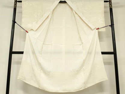 平和屋着物■長襦袢 袷 雲取り花地紋 正絹 逸品 DAAO4187ma