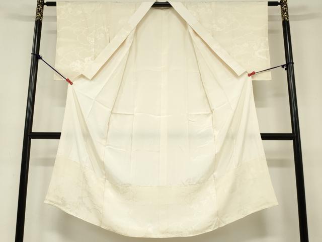 平和屋着物■長襦袢 袷 雲取り花地紋 正絹 逸品 DAAO4187ma