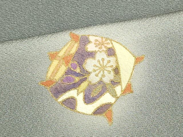 平和屋着物■上質な小紋　糸巻花文　暈し染め　金彩　正絹　逸品　DAAO6132we