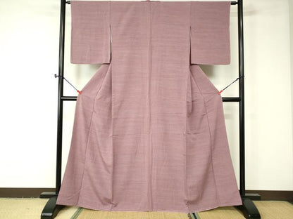 平和屋着物■上質な小紋　霞文　正絹　逸品　DAAO7725cm