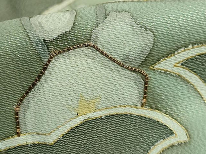 平和屋着物●豪華色留袖 作家物 駒刺繍 立波飛鶴文 金彩 正絹 逸品 未使用 DAAP1895ic