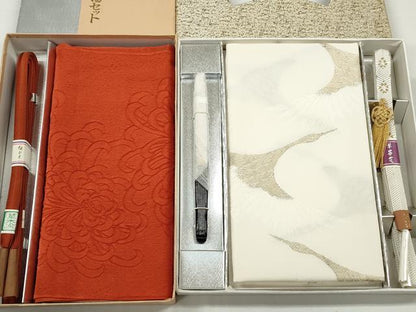 平和屋着物●和装小物　帯締め・帯揚げセットまとめて2点　逸品　未使用　DAAP2289qa