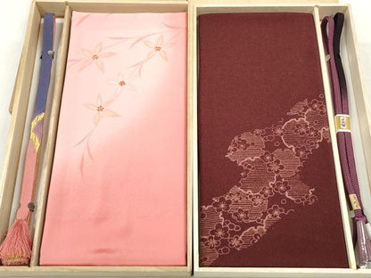 平和屋着物●和装小物　帯締め・帯揚げセットまとめて2点　逸品　DAAP2291qa
