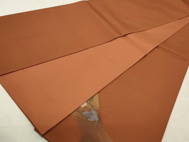 平和屋着物◎太鼓柄袋帯 すくい織 草花丸文 金糸 正絹 逸品 DAAP2311qa