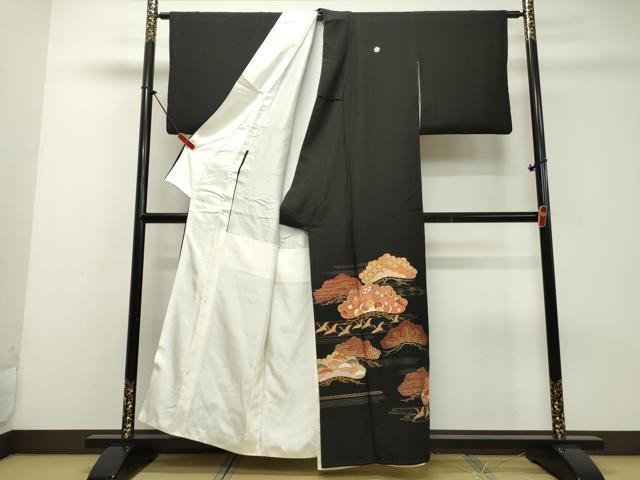 平和屋着物■豪華黒留袖　雲霞宝尽くし文　金彩　正絹　逸品　DAAP2779ud