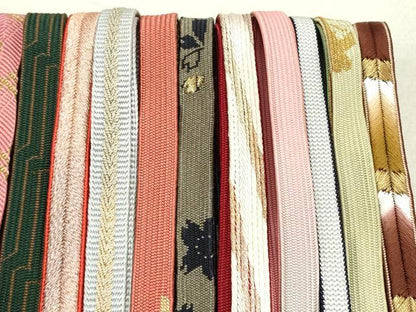 平和屋着物●和装小物 帯締め20本 高麗組 笹浪組 冠組 金銀糸 逸品 DAAP5132by