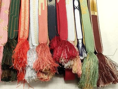 平和屋着物●和装小物 帯締め20本 高麗組 笹浪組 冠組 金銀糸 逸品 DAAP5132by