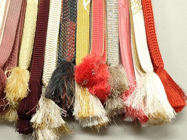 平和屋着物●和装小物 帯締め20本 高麗組 笹浪組 冠組 観世組 金銀糸 逸品 DAAP5139by