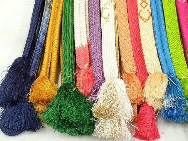 平和屋着物●和装小物　帯締め20本　高麗組　奈良組　冠組　笹浪組　金銀糸　逸品　DAAP5143by