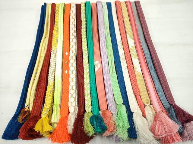 平和屋着物●和装小物 帯締め20本 高麗組 奈良組 冠組 笹浪組 亀甲組 金糸 逸品 DAAP5145by