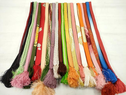 平和屋着物●和装小物 帯締め20本 高麗組 冠組 笹浪組 金銀糸 逸品 DAAP5146by