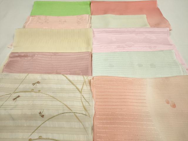 平和屋着物＊夏物 和装小物 帯揚げ10枚 全て正絹 未使用品あり 逸品 DAAP5162by
