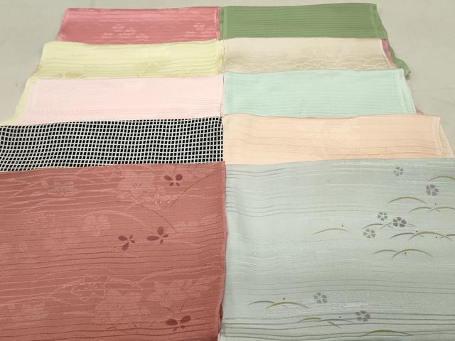 平和屋着物＊夏物 和装小物 帯揚げ10枚 全て正絹 未使用品あり 逸品 DAAP5249by