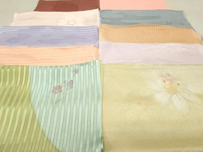 平和屋着物＊夏物 和装小物 帯揚げ10枚 全て正絹 逸品 DAAP5252by