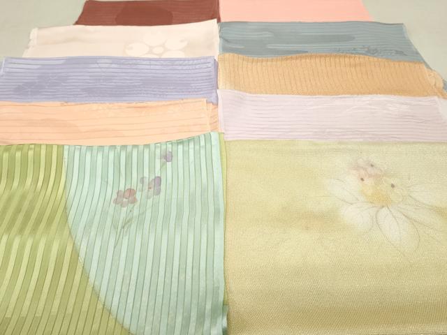 平和屋着物＊夏物 和装小物 帯揚げ10枚 全て正絹 逸品 DAAP5252by