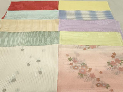平和屋着物＊夏物　和装小物　帯揚げ10枚　全て正絹　逸品　DAAP5256by