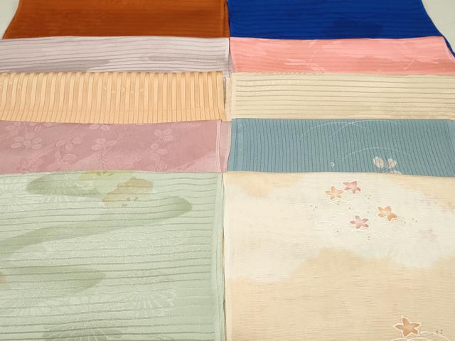平和屋着物＊夏物 和装小物 帯揚げ10枚 全て正絹 逸品 DAAP5272by