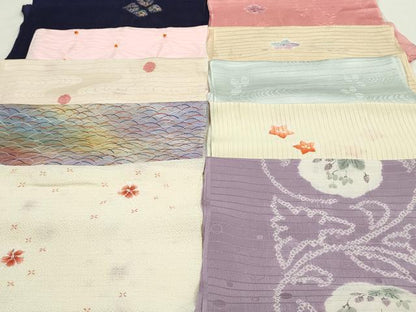 平和屋着物＊夏物 和装小物 帯揚げ10枚 全て正絹 未使用品あり 逸品 DAAP5388by