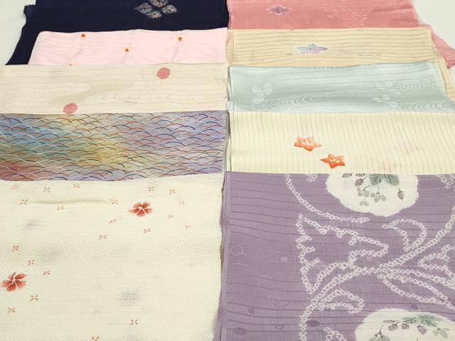平和屋着物＊夏物 和装小物 帯揚げ10枚 全て正絹 未使用品あり 逸品 DAAP5388by