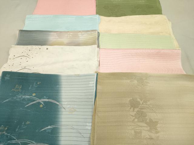 平和屋着物＊夏物　和装小物　帯揚げ10枚　全て正絹　逸品　DAAP5405by