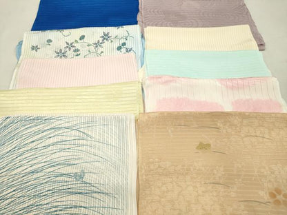 平和屋着物＊夏物 和装小物 帯揚げ10枚 全て正絹 逸品 DAAP5406by