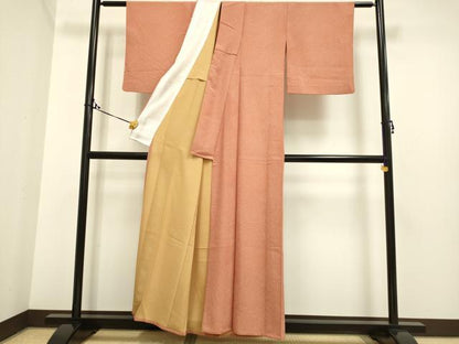 平和屋着物▽江戸小紋 単衣 寄せ小紋柄 洗える着物 DAAP7385du