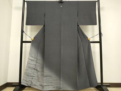 平和屋着物▽豪華 単衣 霞文 暈し染め 正絹 逸品 DAAP7386du