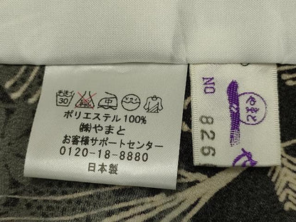 平和屋着物▽小紋 単衣 洋花文 やまと誂製 洗える着物 DAAP7389du