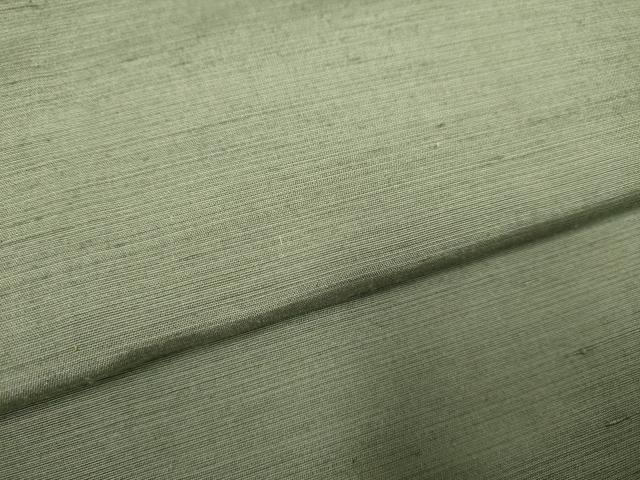 平和屋着物▽男性 紬 単衣 暗い麹塵色 正絹 逸品 DAAP7390du