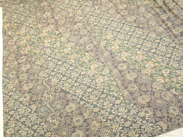 平和屋着物▽上質な小紋 単衣 型染め 花唐草文 正絹 逸品 DAAP7391du