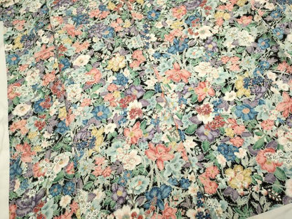 平和屋着物▽上質な小紋 単衣 草花文 金彩 鬼しぼ縮緬 正絹 逸品 DAAP7393du