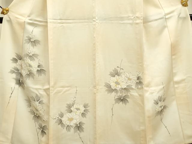 平和屋着物▽訪問着 単衣 手描き 草花文 暈し染め 正絹 逸品 DAAP7407du