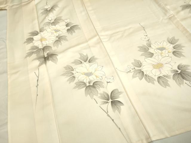 平和屋着物▽訪問着 単衣 手描き 草花文 暈し染め 正絹 逸品 DAAP7407du